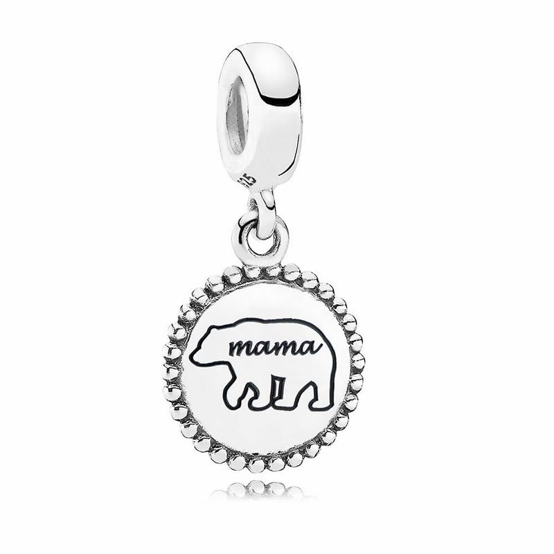 Pandora Mama Bear Dangle Charm - Sterling Silver - Canada | OC8462RE